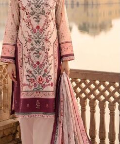 Mashaim 3Piece Printed Lawn Pink