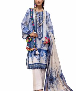 Gul Ahmed Embroidered Lawn Unstitched 3Pc Suit