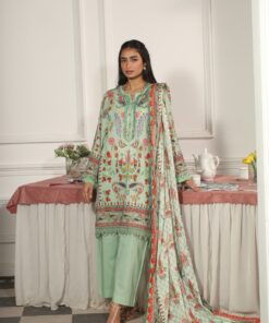 Mausummery Unstitched Lawn Digital Suit (Jade)