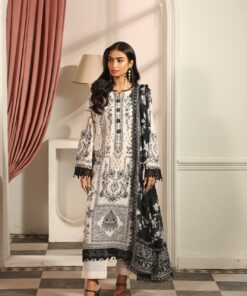 Mausummery Unstitched Lawn Digital Suit (Pearl)