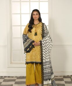 Mausummery Unstitched Lawn Digital Suit (Sapphire)