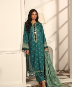 Mausummery Unstitched Lawn Digital Suit (Emrald)